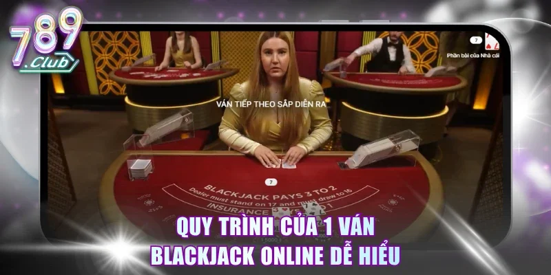 Quy trình của 1 ván Blackjack online dễ hiểu
